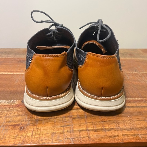 Nautica Charcoal Knit Oxfords with Leather Accents, Men’s 7.5 - Picture 4 of 7